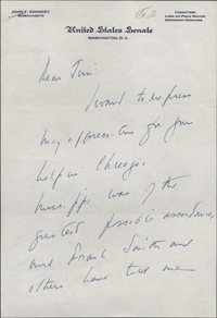 Kennedy Letter Front